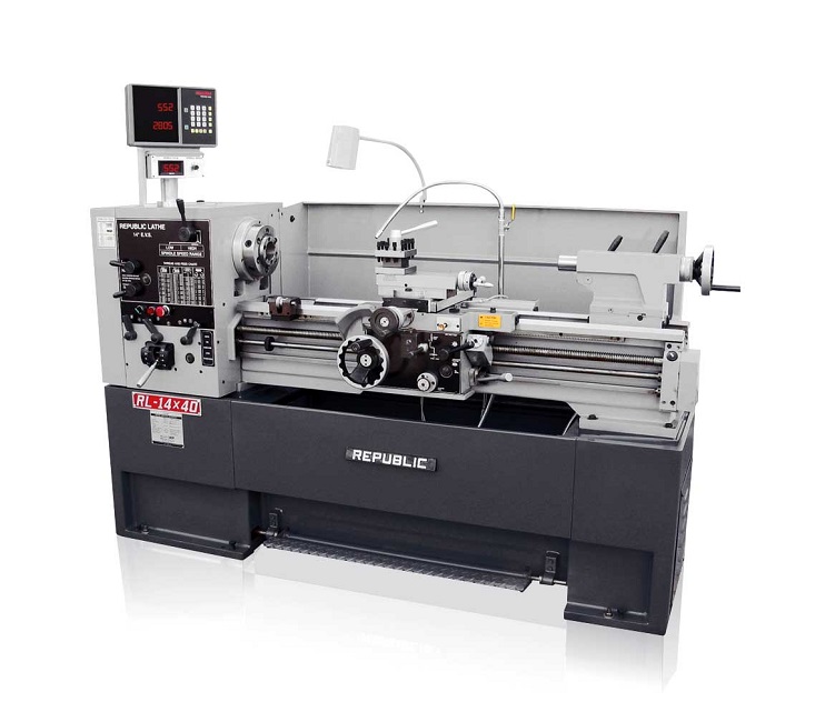 Republic Lagun 14" x 40" High Speed Precision Gap Bed Lathe, RL1440TW
