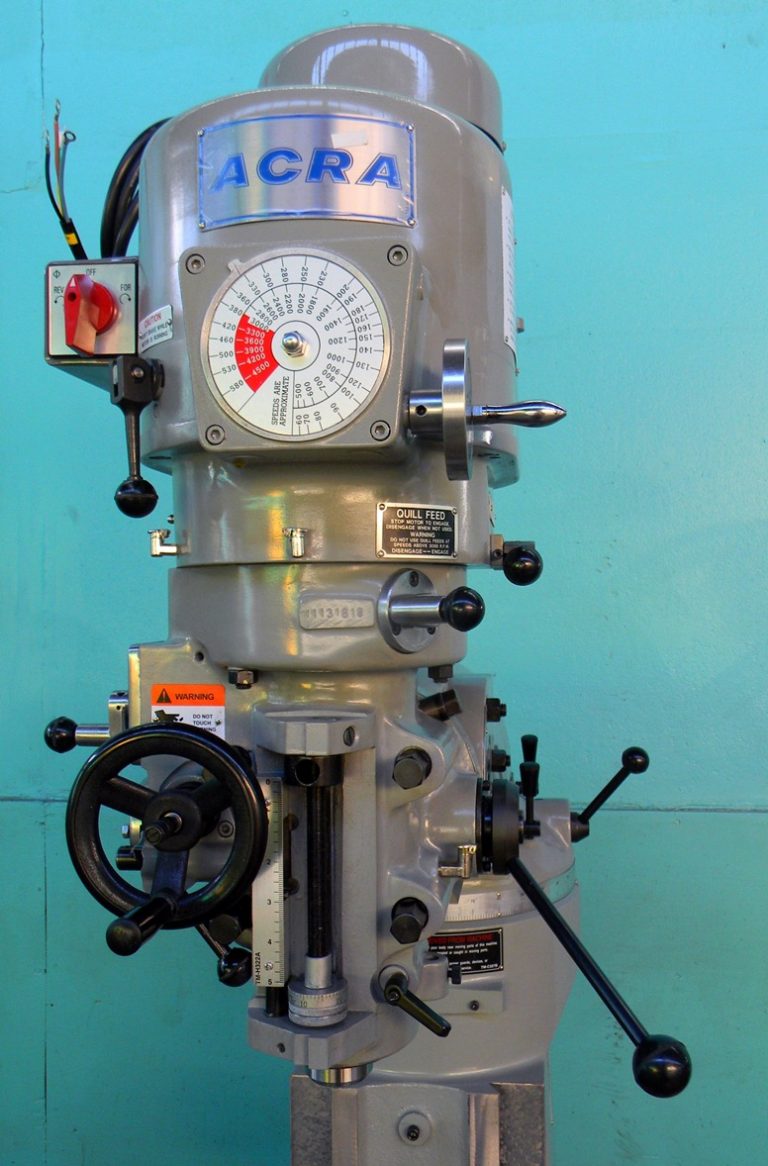 Acra 9" x 50" Variable Speed Knee Mill, LCM50 Norman Machine Tool