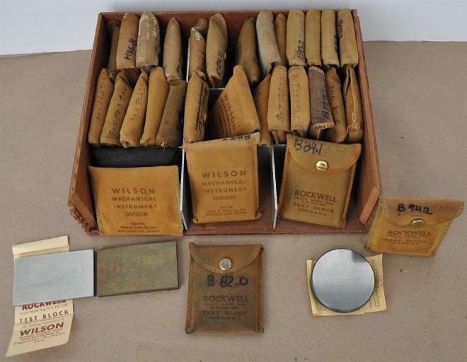 Wilson / Rockwell Test Blocks For Hardness Testers Norman Machine Tool