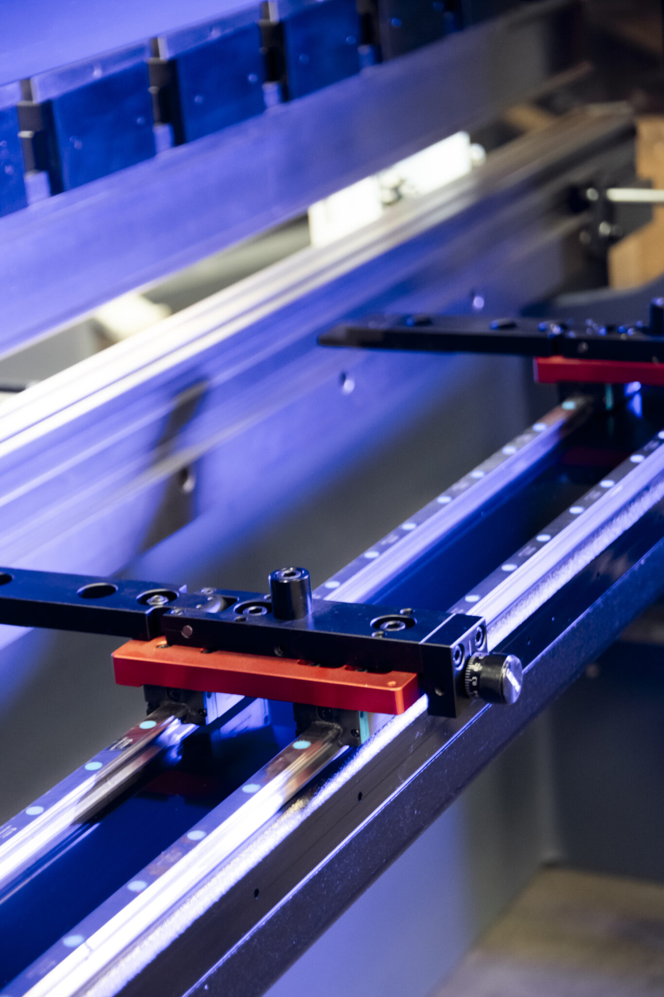 Back Gauge Fingers Lit Up