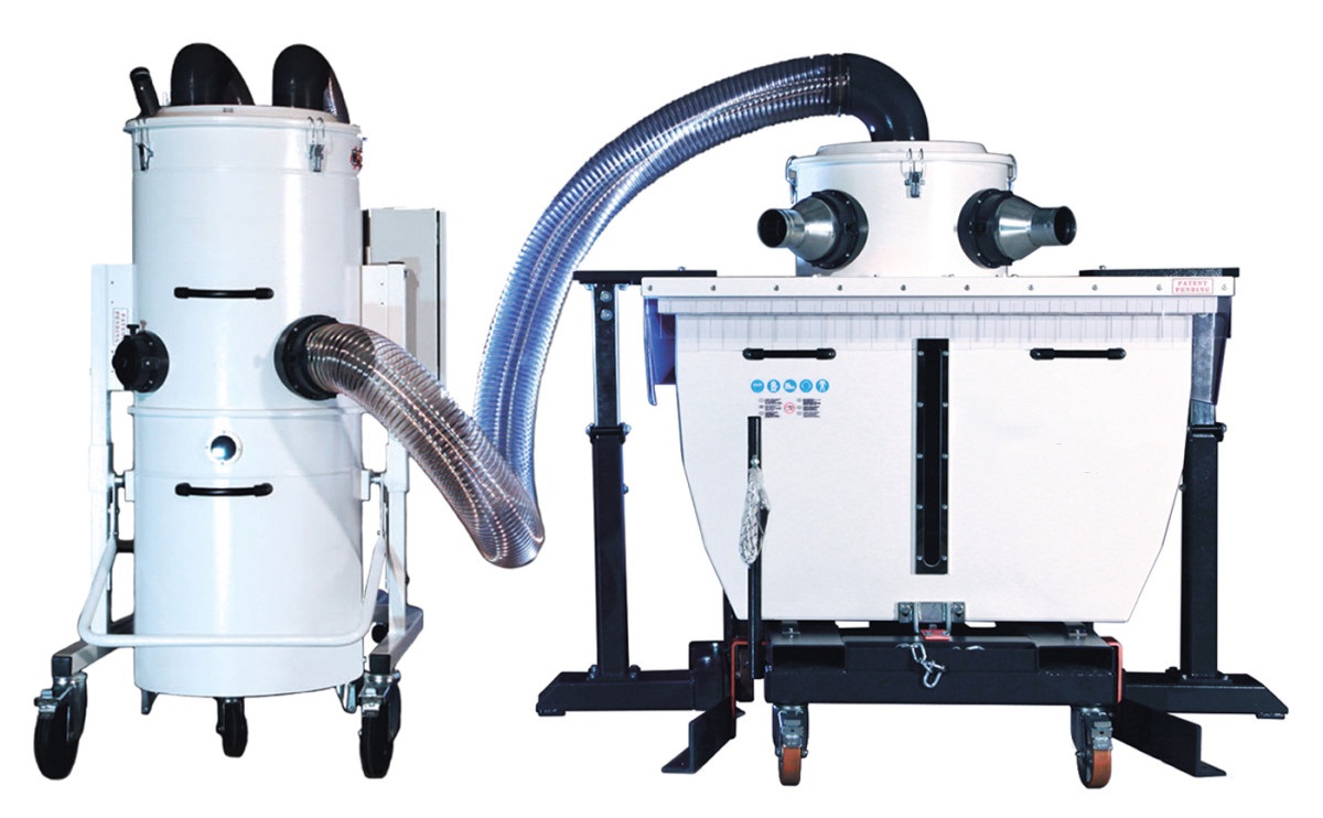 Rozzelli 5.5 HP Industrial Metal Chip Collection System, 600 400