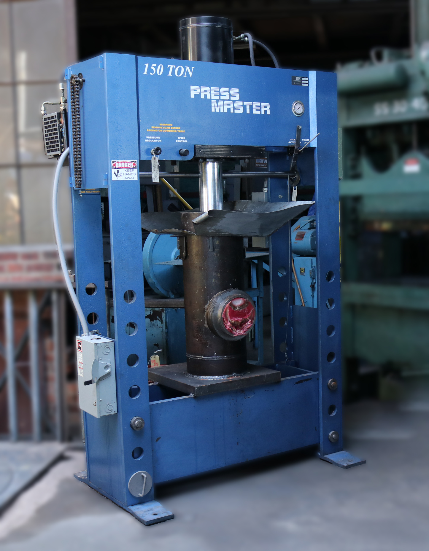 Press Master 150 Ton Hydraulic Shop Press with Optional Candle