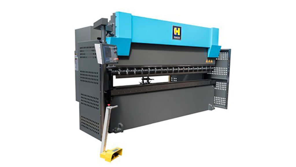 Haco 10′ x 165 Ton CNC Hydraulic Press Brake, SRM 165 10 8 Norman