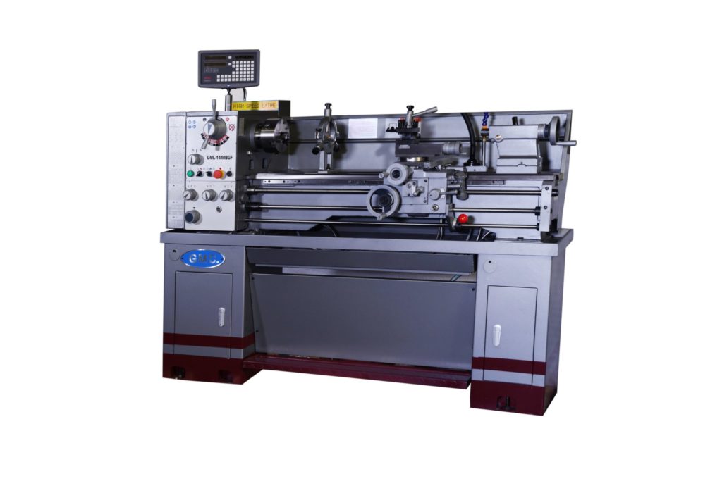 Gmc 14 x 40 geared head precision lathe with sino 2 axis digital read 