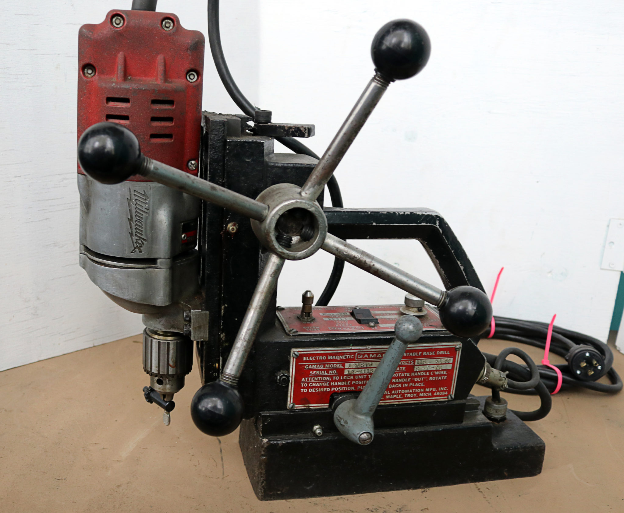 Gamag Variable Speed Base Drill, 1208VS Norman Machine Tool