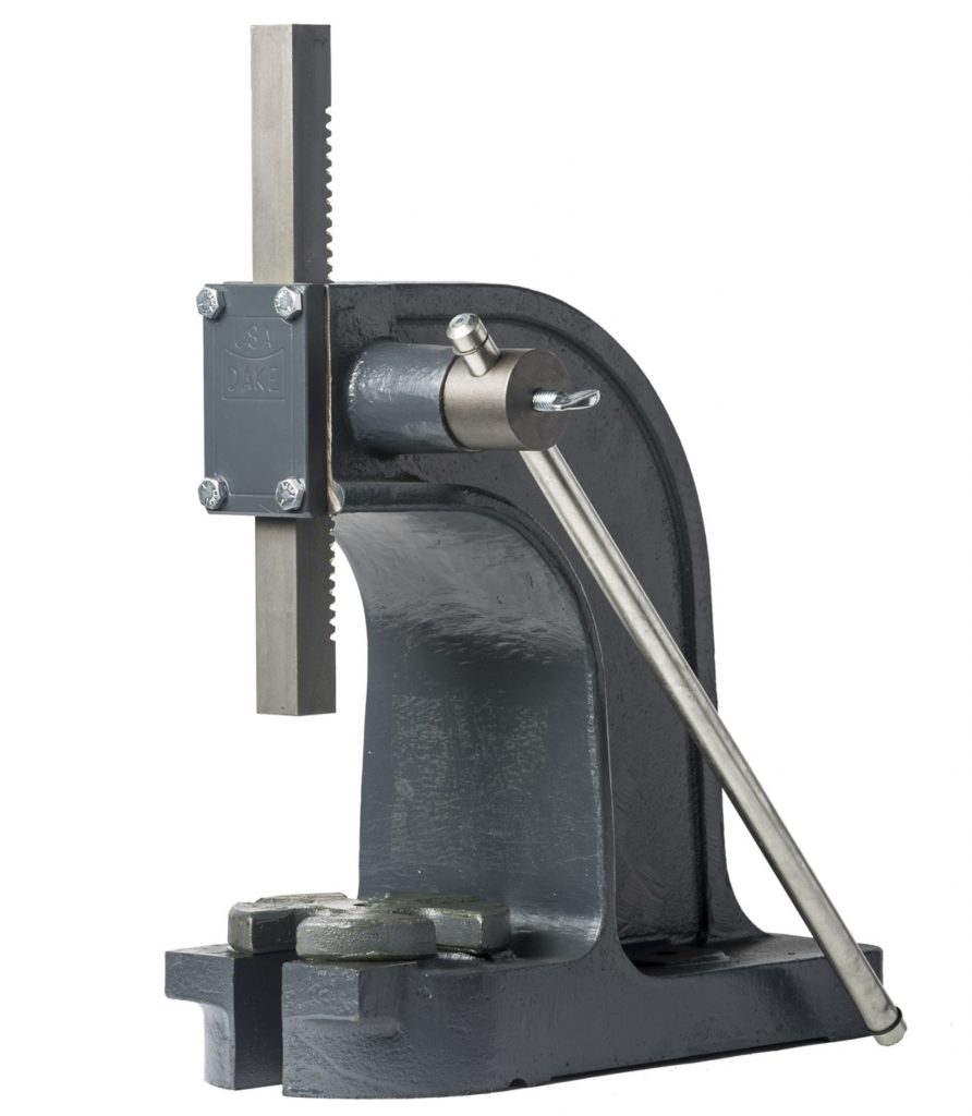 Dake 1 1/2 Ton Single Lever Arbor Press, Model 0 Norman Machine Tool