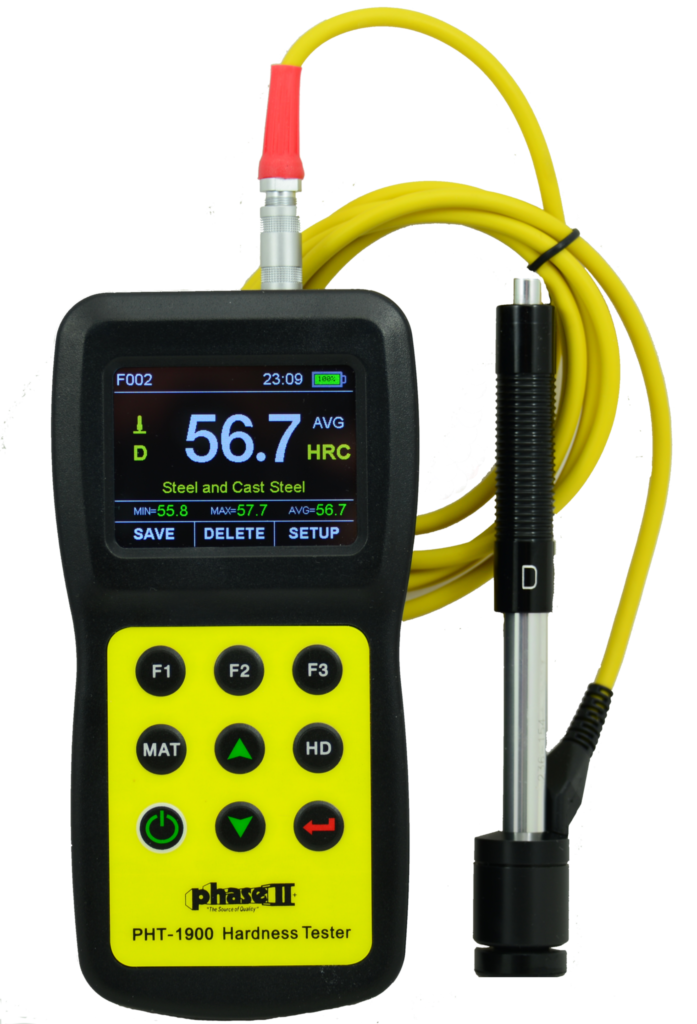 Phase II Portable Hardness Tester with Color Screen, PHT1900 Norman