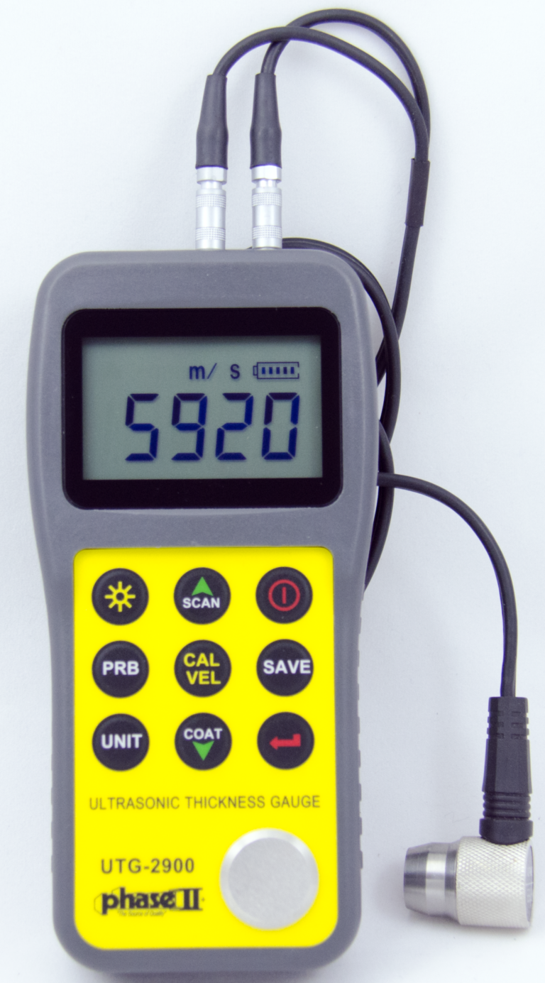 Phase II Ultrasonic Thickness Gauge with Thru Coat and Extended