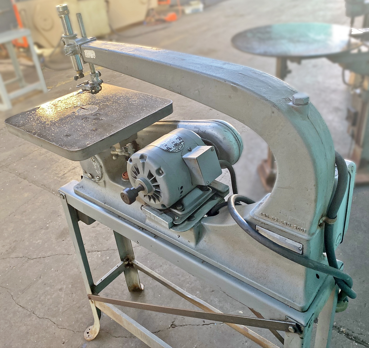 Details about   Vintage 24" Delta Milwaukee Scroll Saw 40-440 Table Tilt Trunnions & Index Scale 