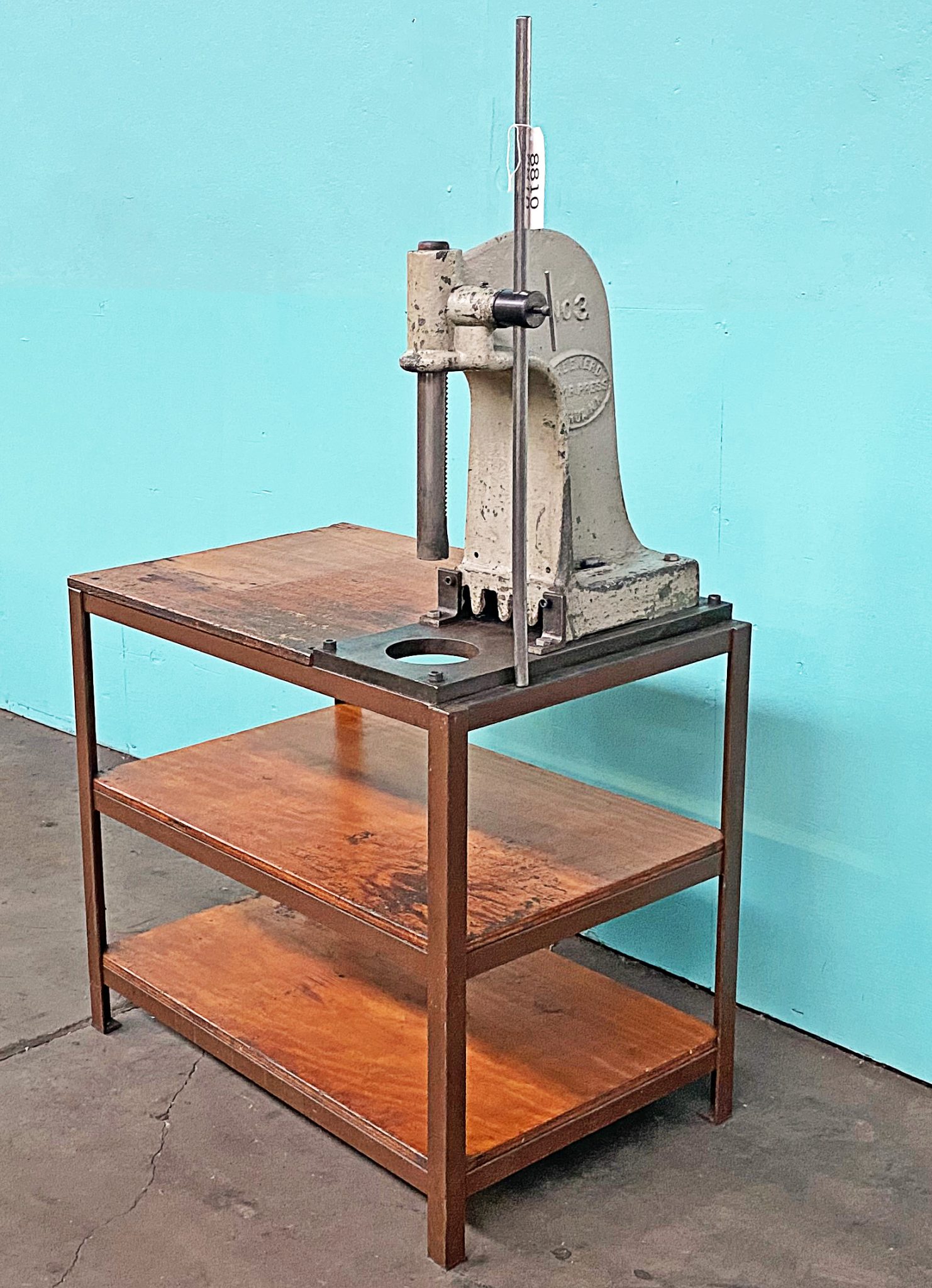 Greenerd 3 Ton Lever-Type Deep Throat Arbor Press, No. 3 - Norman Machine  Tool