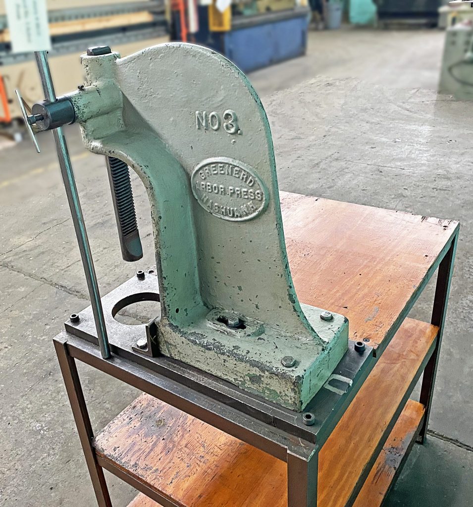 Greenerd 3 Ton LeverType Deep Throat Arbor Press, No. 3 Norman