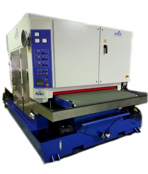 Apex 37" Wide Two Head Wet Operation Grinding and Finishing Machine