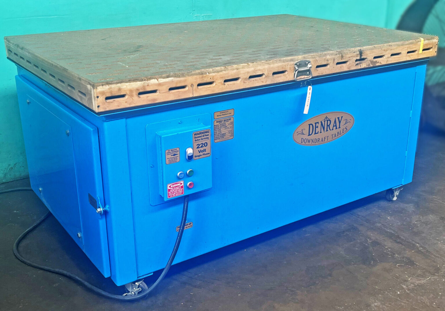 Denray 48" x 72" Wood Sanding Downdraft Table, 7200B Norman Machine Tool