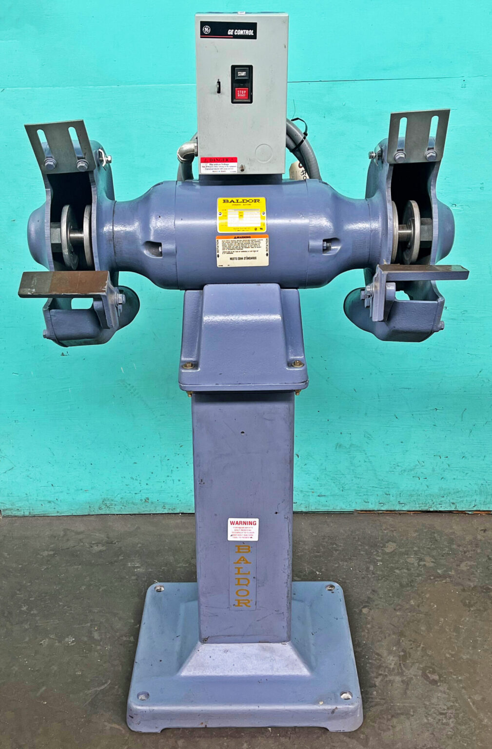 Baldor 12" Industrial Pedestal Grinder, 1216W Norman Machine Tool