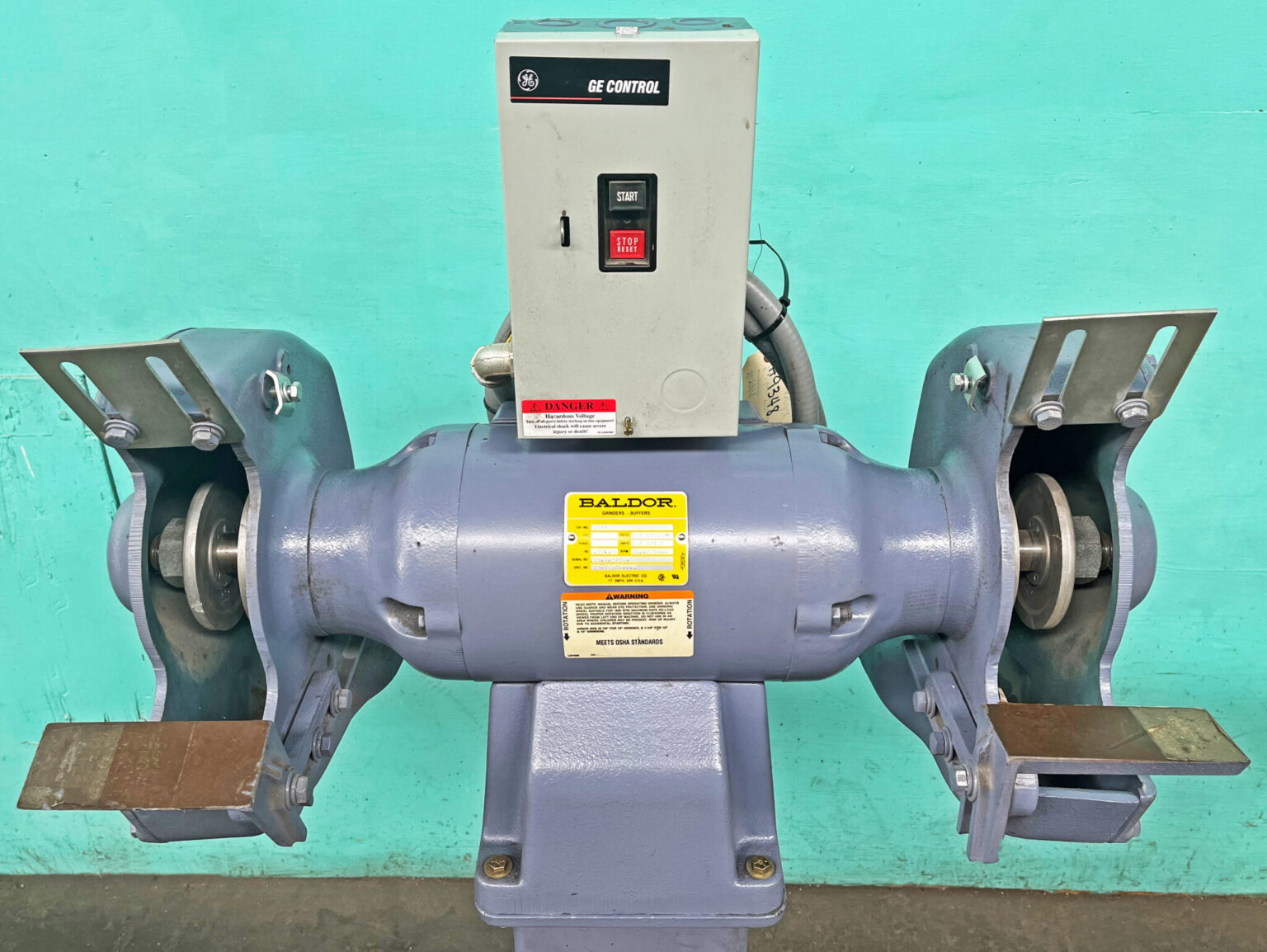 Baldor 12" Industrial Pedestal Grinder, 1216W Norman Machine Tool