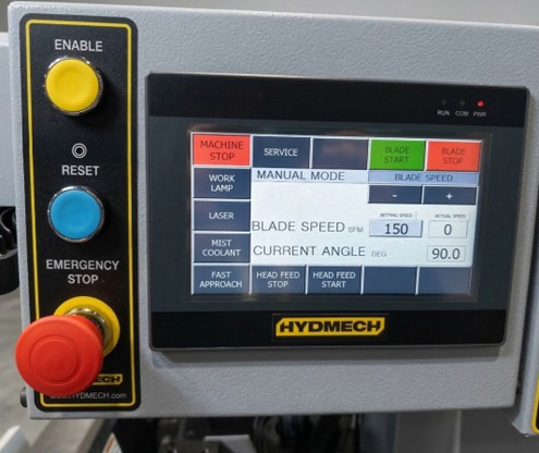 Hydmech 13" x 18" Semi-Automatic Horizontal Pivot Mitering Band Saw, S-20PNG - Image 2