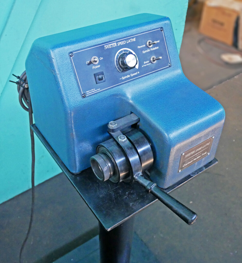Overbeck Machine Tools 'Twister' Speed Lathe with Pedestal, LT-1BR - Image 3
