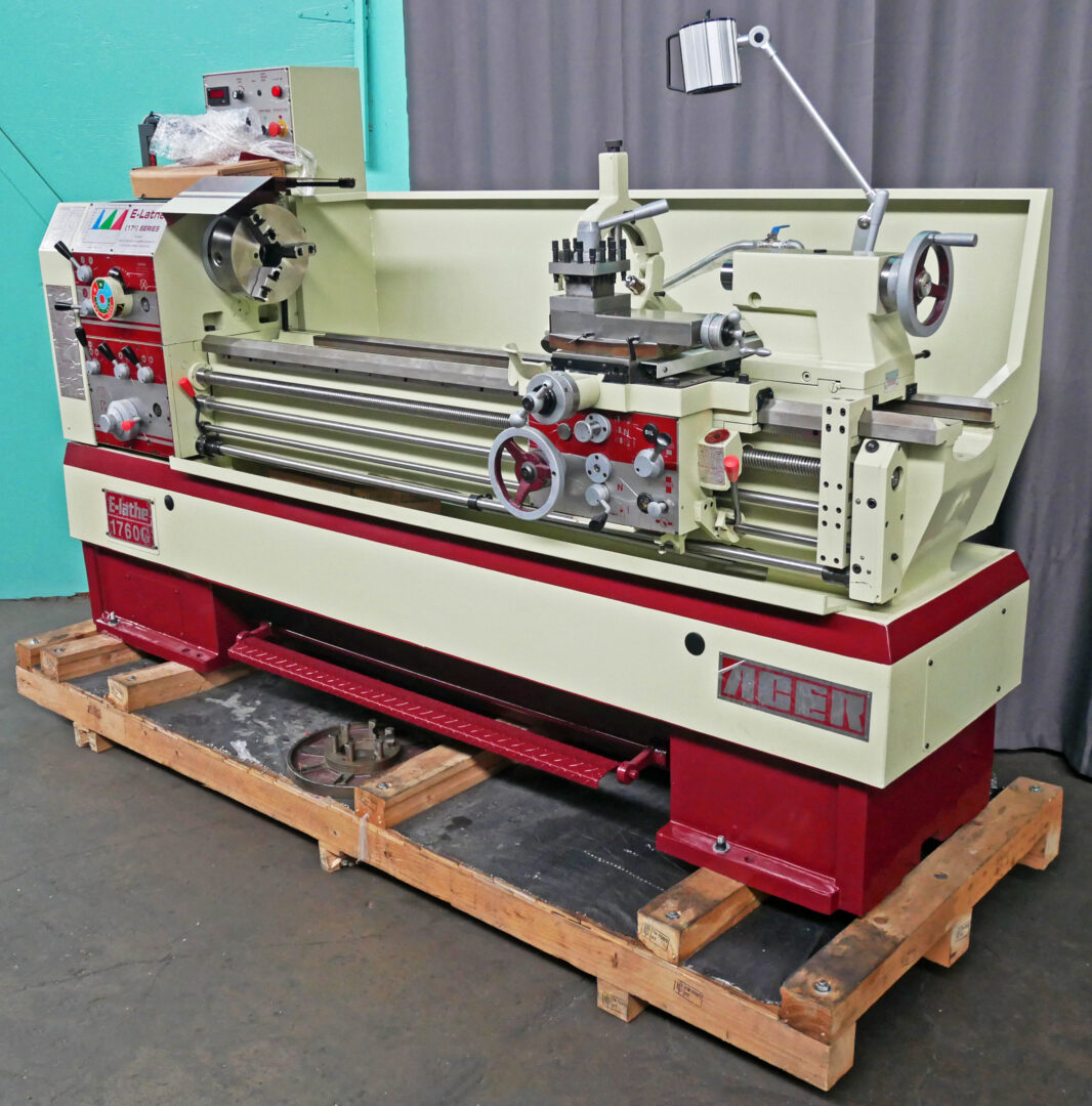 Acer 17" x 60" Precision Inverter Engine E-Lathe with Newall 2-Axis DRO, 1760G - New, In Stock, & Ready to Ship! - Image 2