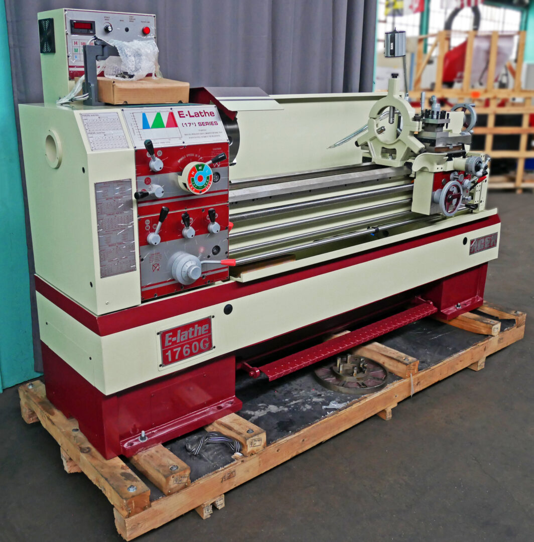 Acer 17" x 60" Precision Inverter Engine E-Lathe with Newall 2-Axis DRO, 1760G - New, In Stock, & Ready to Ship! - Image 3