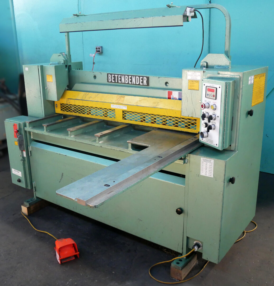 Betenbender 5' x 10 Gauge Hydraulic Shear, 5-125 - Image 3