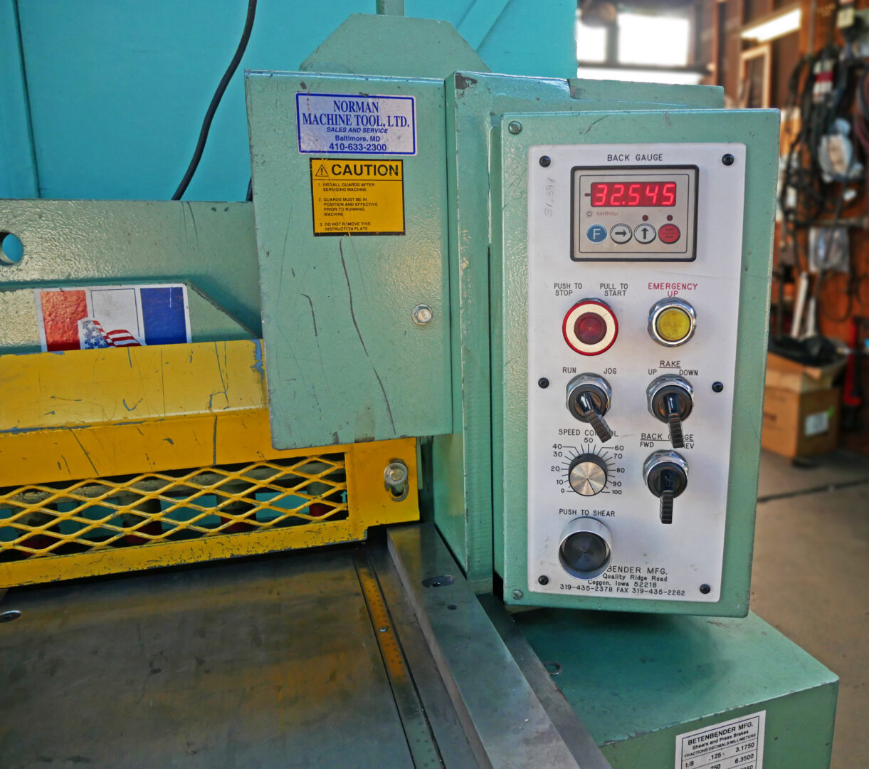 Betenbender 5' x 10 Gauge Hydraulic Shear, 5-125 - Image 4